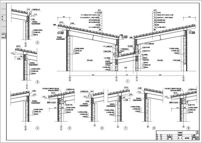 [南方]黄永玉博物馆建筑墙身的cad详细施工设计方案图_图1