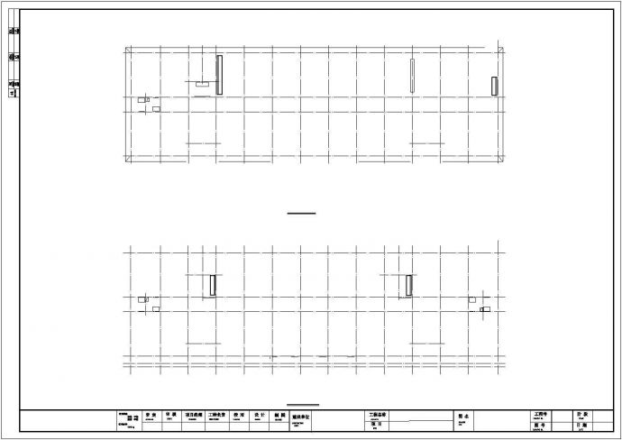 厂房职工宿舍楼建筑CAD精简图纸_图1