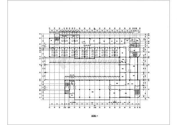 某医院急诊大楼方案cad平面装修设计施工图-图二