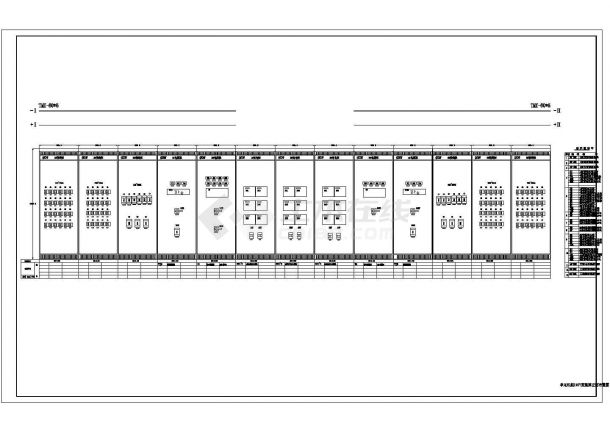 电厂典型直流系统图和布置全套详细电气设计施工CAD图-图二
