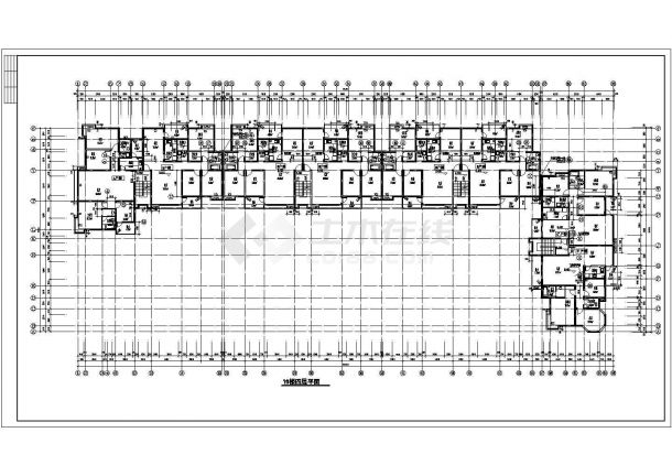 某小区5层住宅楼CAD建筑施工设计详细图纸-图二