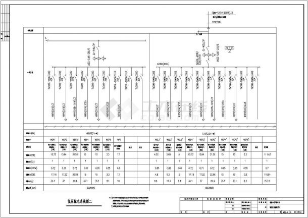 教育小区A区车库全套详细电气设计施工CAD图-图一