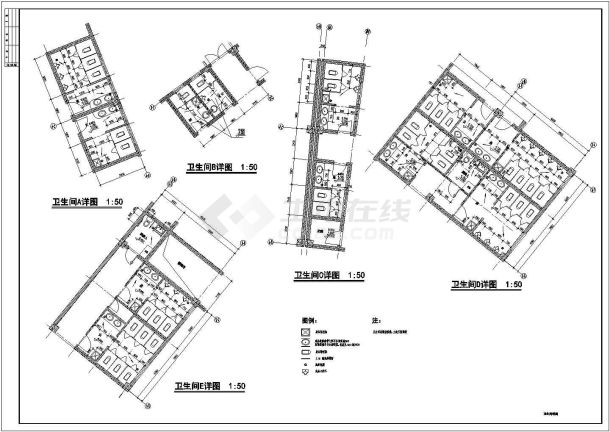 某地区商业街建筑cad图纸（全套）-图二