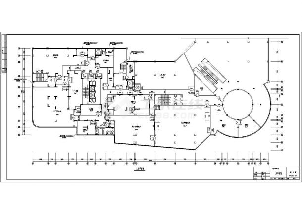 通信中心机房弱电全套详细电气设计施工CAD图纸-图一
