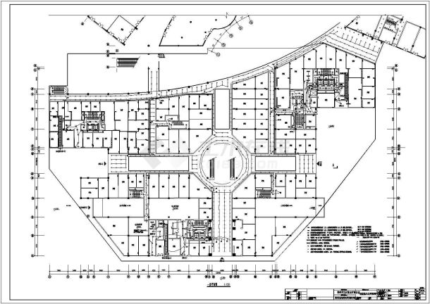 某地区商业城商业楼电气cad设计施工图-图一