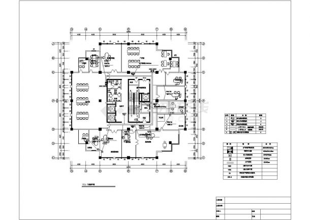 某地区高层写字楼综合布线电气cad设计施工图-图一