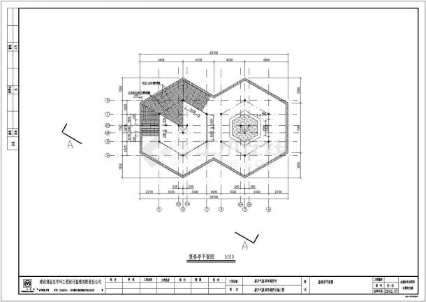 某市嘉中庭建筑设计施工图（共5张）-图一