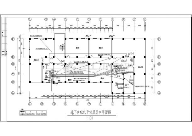 某地区某(8)号综合楼电气cad设计施工图-图二