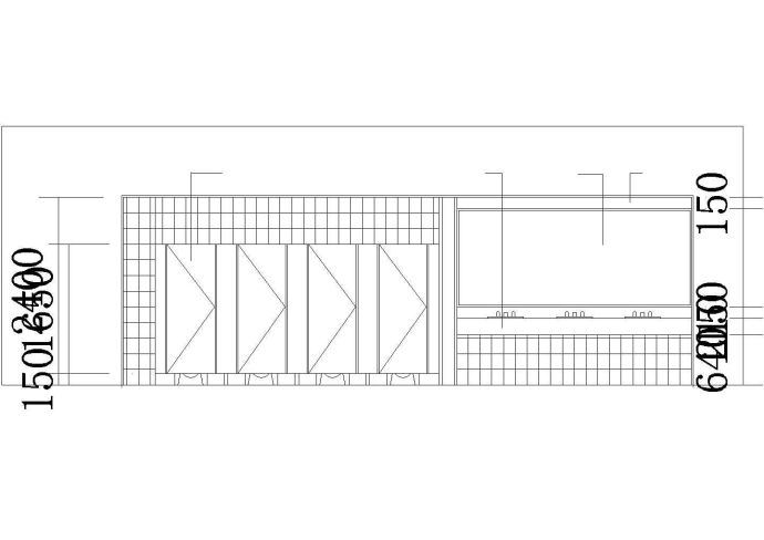 室内装修各式家具门窗cad立面详细素材模块_图1