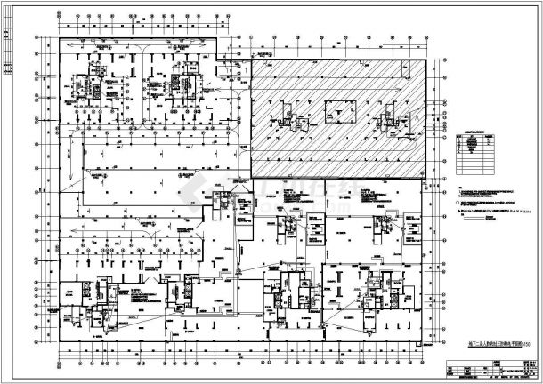 某防空人防地下室整套电气CAD施工设计方案图-图二