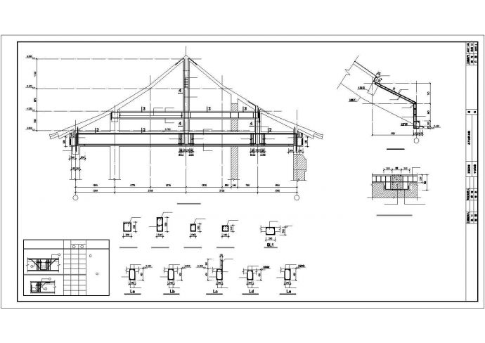 中式仿古四合院建筑设计全套精简图纸（含建筑、结构、水、电、暖设计详图）另附详细效果图_图1