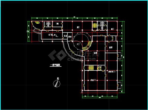 某地厂房建筑cad设计方案（共8张）-图二