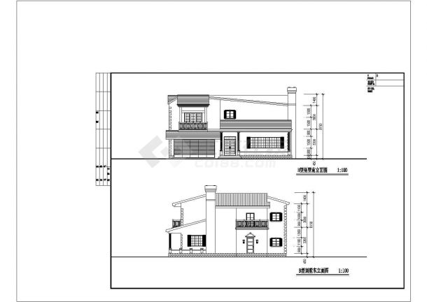 某地区别墅户型设计建筑规划施工图-图二