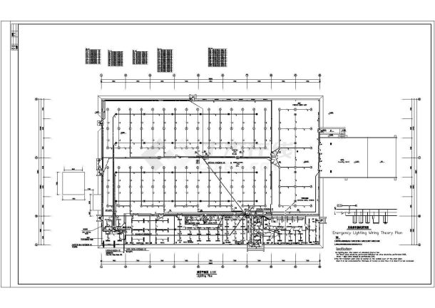 某地区哈尔滨厂房工程电气cad设计施工图-图一