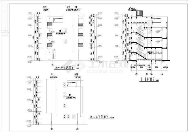 四层12.2×8.2别墅建筑设计施工图纸（共5张）-图二