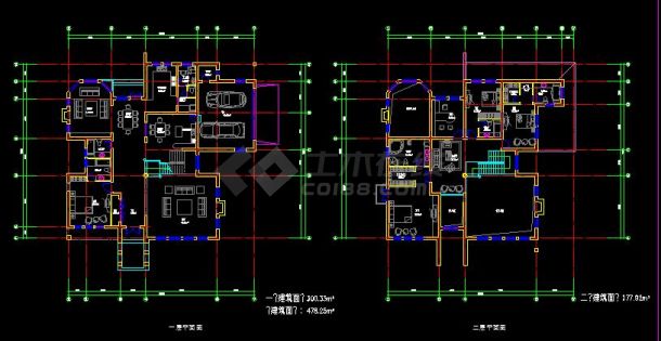 别墅设计方案图纸cad（节点详细）-图二