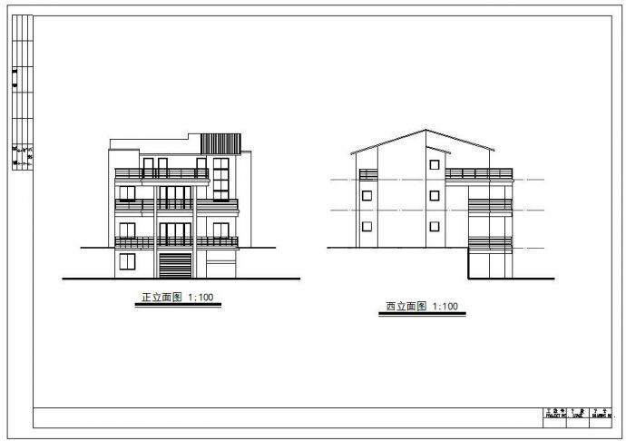 四层11.4×14.6别墅地下室建筑设计施工图（共4张）_图1