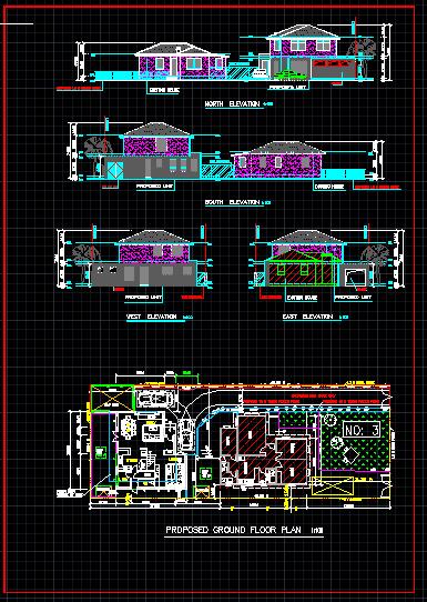某欧式别墅建筑规划设计图（节点详细）_图1