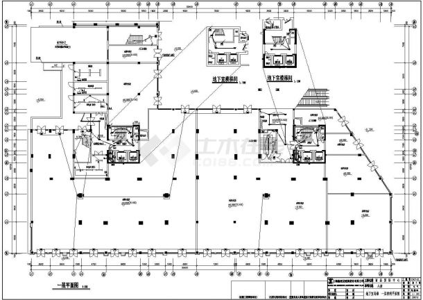 小区住宅电气cad施工设计方案图纸-图二