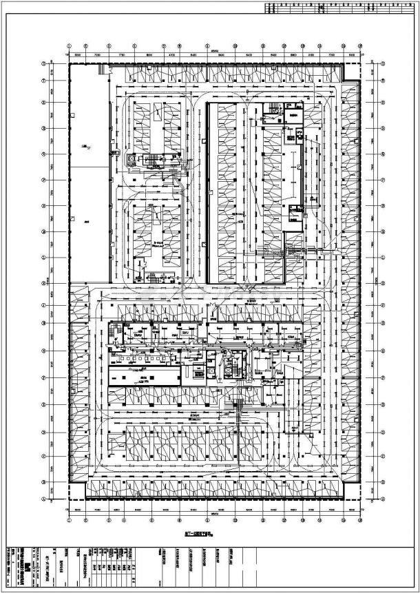 整套25层办公楼cad强电施工设计方案图纸-图二