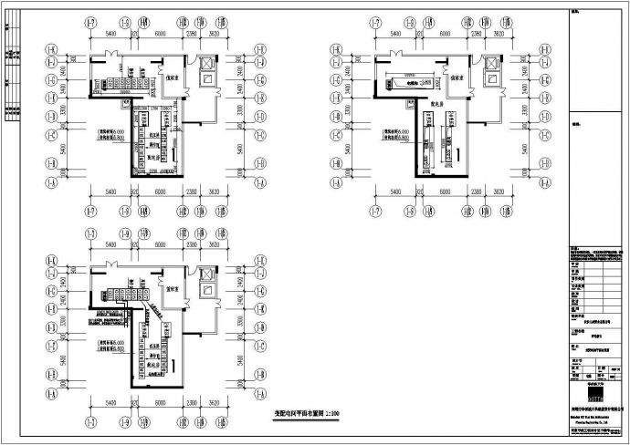 长沙某小区电气cad施工设计方案图纸_图1