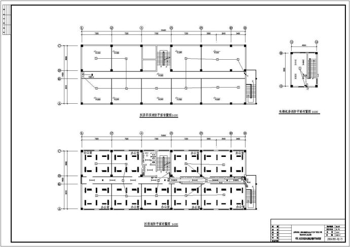 某地区制药车间消防电气cad设计施工图_图1