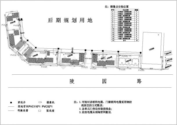 南京某地智能化小区系统电气cad设计施工图-图一