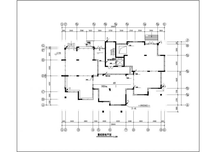 北方某小区高层住宅楼电气CAD设计图_图1