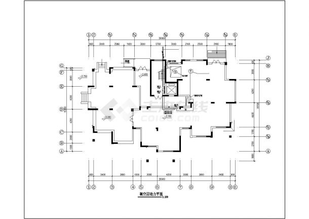 北方某小区高层住宅楼电气CAD设计图-图二
