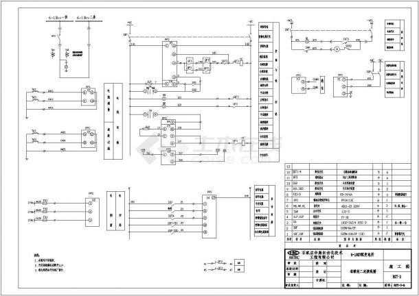 某地区二相不完全星形接线直流操作二次电路电气cad设计施工图-图二