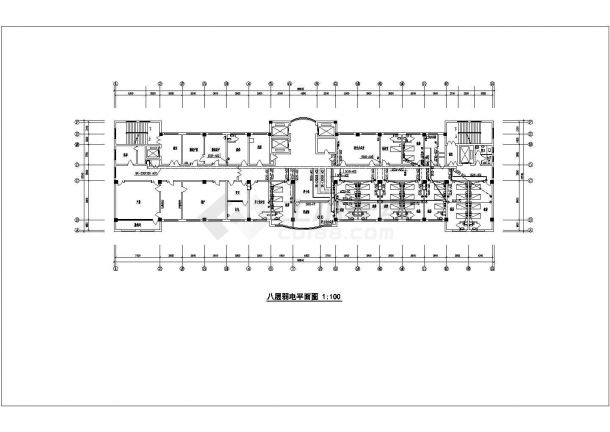 医院综合楼全套具体施工及电气设计CAD图纸-图二