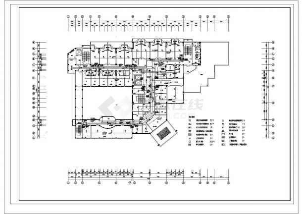 中医院干病房楼消防全套详细施工电气设计CAD图-图二