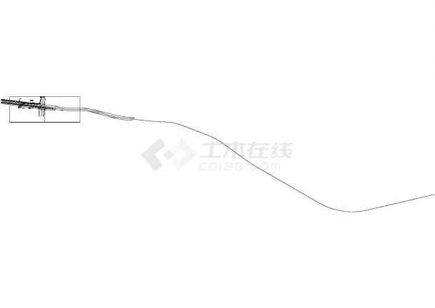 北京路灯平面布置全套详细施工电气设计CAD图-图一