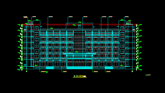某大型灯具城建筑结构cad设计施工方案图纸_图1