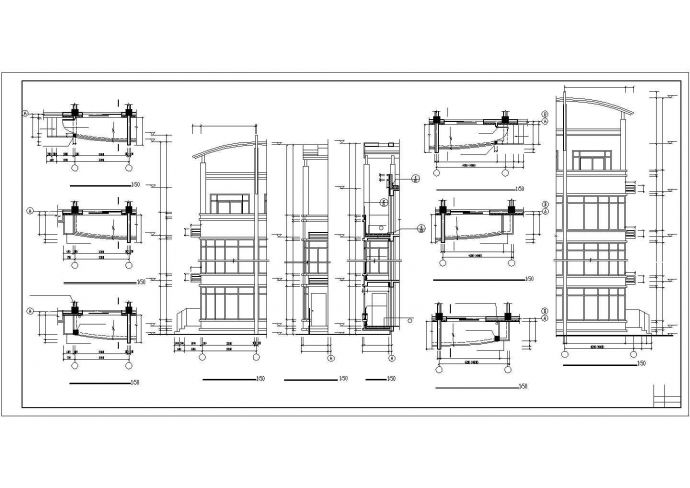 大型住宅楼建筑施工CAD设计图纸_图1