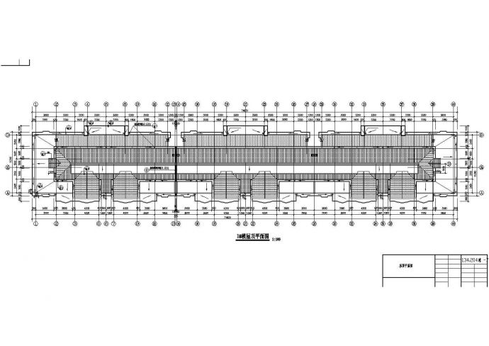 六层加跃层住宅楼建筑施工CAD设计图纸_图1