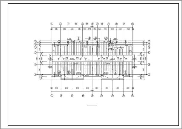 六层住宅楼建筑施工CAD设计图纸-图二