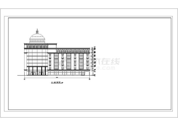 某地滨河公园景观设计施工图（共17张）-图一