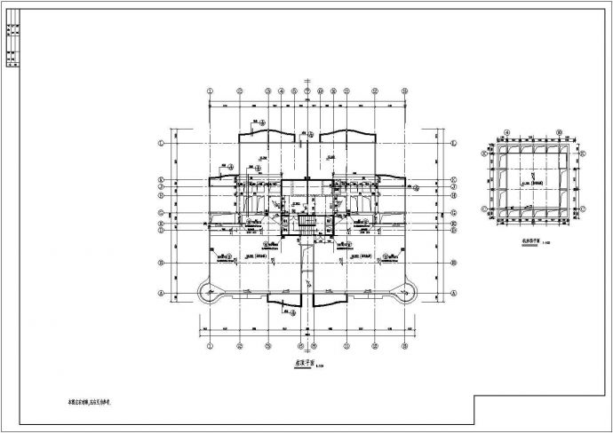某高层单身公寓建筑施工CAD设计图纸_图1