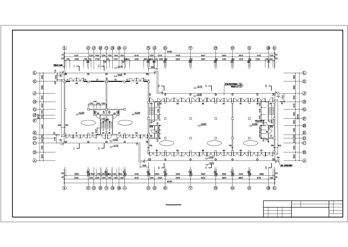 某拼合住宅建筑施工CAD设计图纸