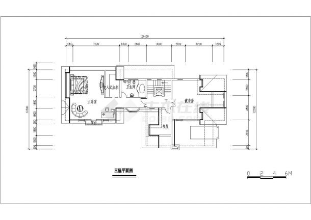 别墅经典户型建筑设计图（共5张）-图二