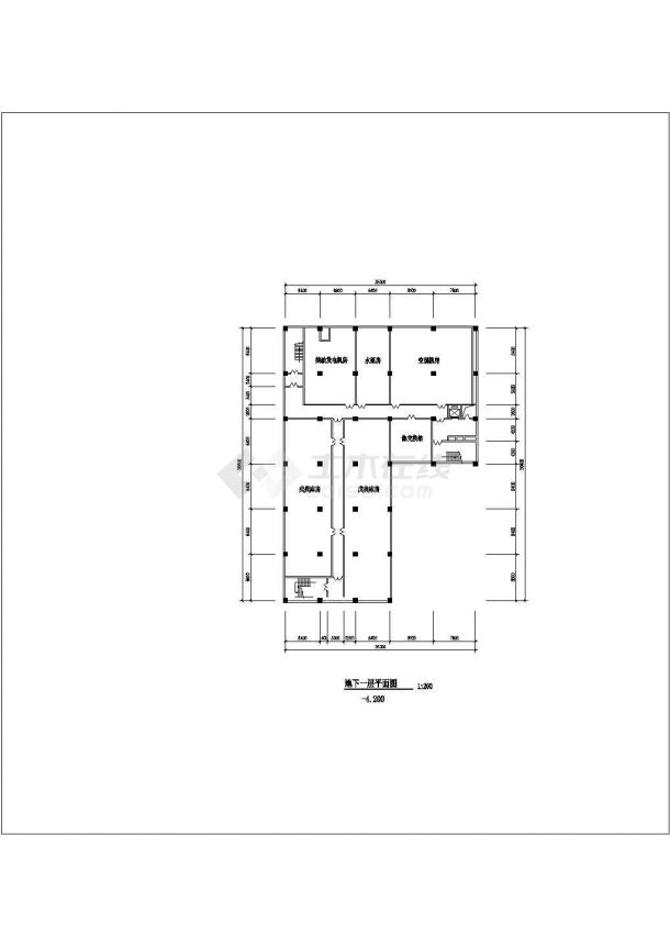 某商场全套图纸建筑设计cad施工图-图一