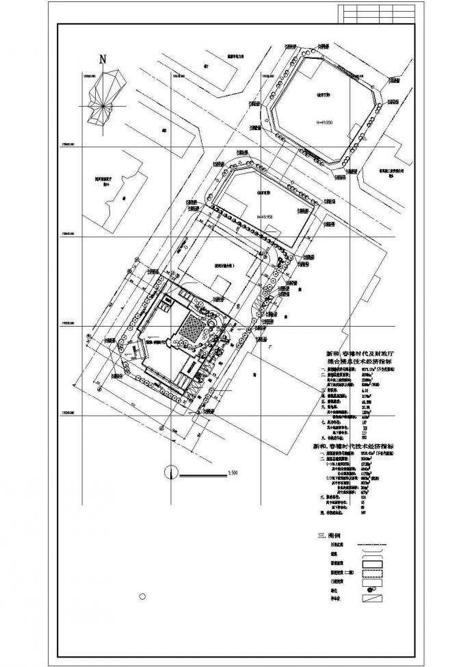 某商务广场规划图建筑设计cad施工图_图1