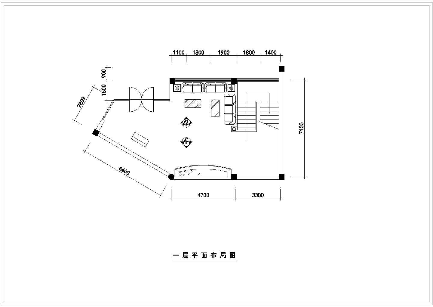 某酒楼完整CAD室内装修施工图