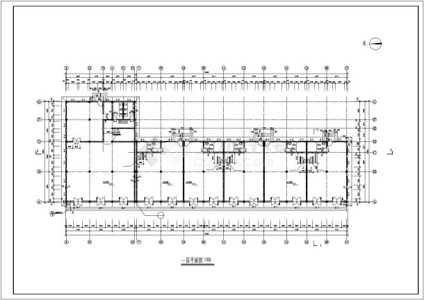 某沿街房建筑扩出图建筑设计cad施工图-图二