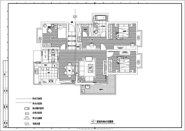 马鞍山某处家居室内装修设计方案图-图二