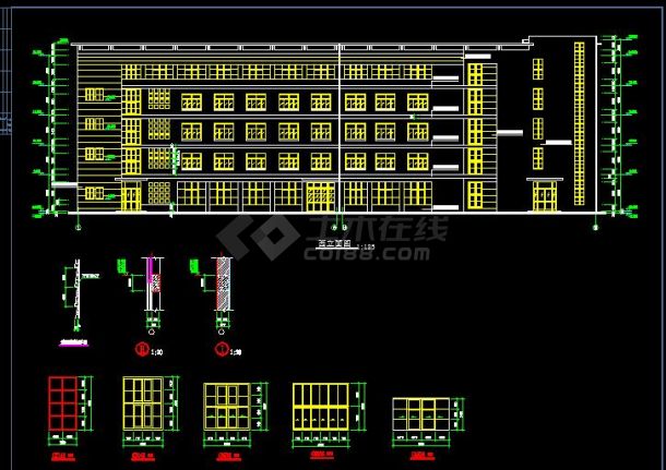 比较详细的电子厂建筑cad图（共12张）-图二