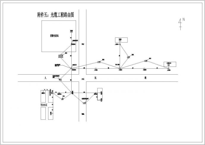 某地区电信管道图纸样本cad电气做法与说明图_图1