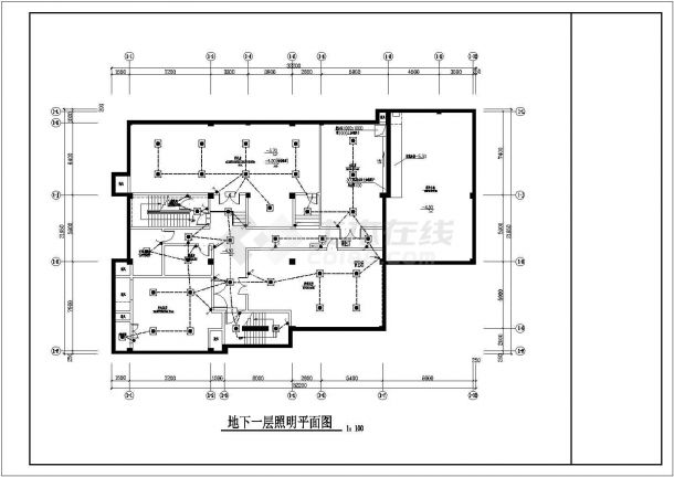 某地区高尔夫会所电气cad设计施工图-图二