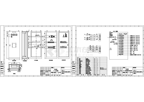 某地区盘柜布置及系统电气cad设计施工图-图二